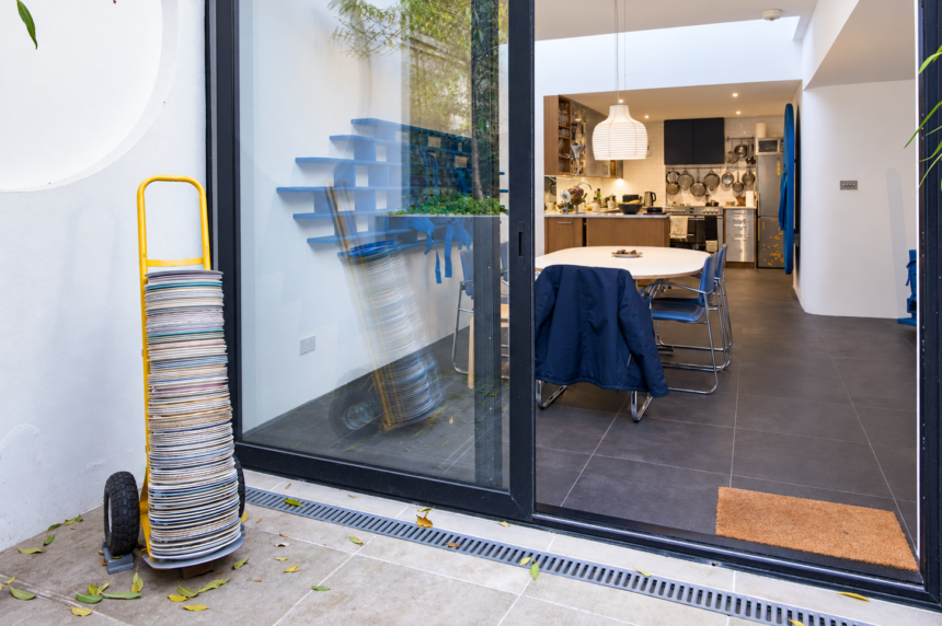 modern object with door open